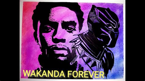 Chadwick boseman | black panther. 2-HOUR DRAWING TRIBUTE FOR CHADWICK BOSEMAN the BLACK ...