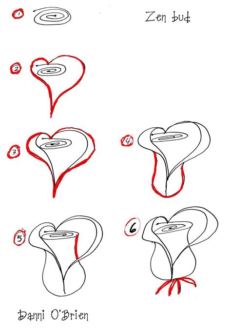 Amazing coloring pages drawings valentine hearts draw so cu on how to draw cute. New Tangle for Valentine's Day - Zen Bud | Flower drawing ...