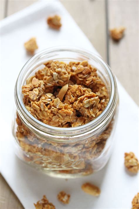 Whole grain oats, sugar, palm and palm kernel oil, corn syrup, peanut butter (peanuts), peanut flour, roasted peanuts, rice flour, cocoa, salt, nonfat dry milk, peanut oil, baking soda, sunflower lecithin, soy lecithin, milk powder, natural flavor. Peanut Butter Granola