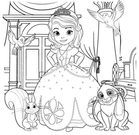 Hours of fun await you by coloring a free drawing disney princess sofia. Sofia the First Coloring Pages | Princess coloring pages, Disney coloring pages, Coloring pages