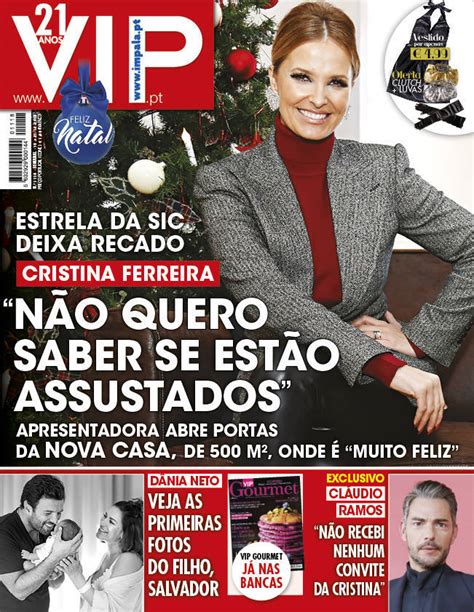 «é montagem», garantiu nelson, surpreendendo maria botelho moniz. Capa VIP - 15 dezembro 2018 - capasjornais.pt