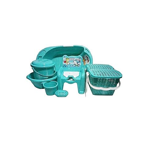 Baby's got game (5) bathroom accessories (10) toys & treats (6) shop by brand. Cherish Baby Bath Set - 7pcs - Green | Jumia Nigeria