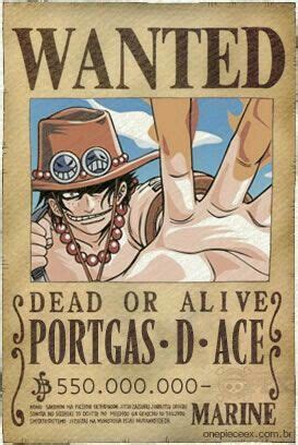Is it japanese shōnen manga series illustrated & written by eiichiro oda. Wanted Portgas D Ace | Affiche wanted, Luffy, Film japonais