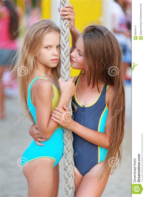 I never see any girls with glasses on this sub! Portrait Of Two Girls Of Girlfriends Stock Image - Image ...