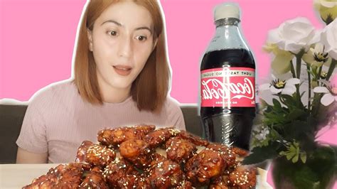 Drain the chicken and fry in deep hot oil until golden brown. Korean Fried Chicken | Pinoy mukbang - YouTube