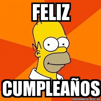 Descargar imagenes de feliz cumpleaños jesús alberto. Meme Homer - feliz cumpleaños - 28226370