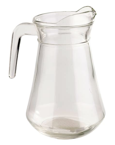 Large milky juggs 3 min. 1.3 Litre Round Glass Jug Pitcher Juice Water Pouring ...