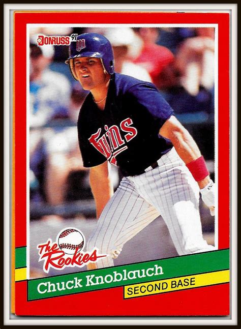 As you can see, it will require them to be professionally graded in gem mint condition to be worth much. 1991 DONRUSS #39 Chuck Knoblauch "The Rookies" Baseball Card - MINT #MinnesotaTwins | Baseball ...