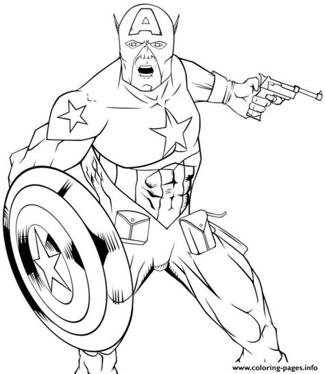 Coloring pictures are beneficial for children especially between the age of two to six years as it enhances the ability to. Superhero Captain America 66 Coloring Pages Printable