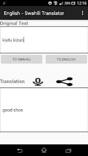 English - Swahili Translator - Apps on Google Play