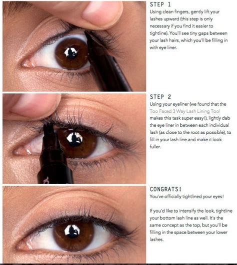 How to apply eyeliner that's even, straight, and really, really pretty. How to: tightline upper waterline #beauty #SimpleEyeliner #EyelinerPencil | Natural eyeliner ...