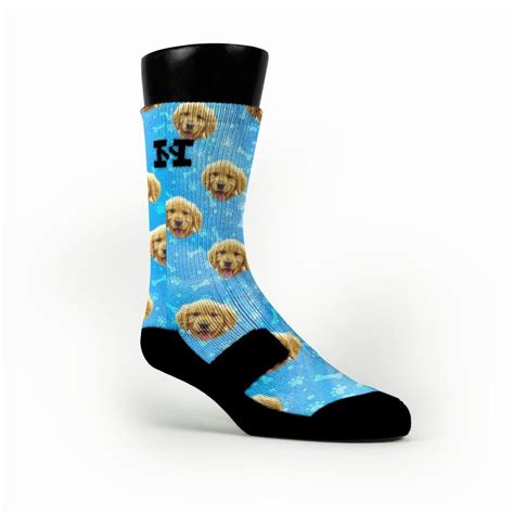 These socks will have a white background or you can pick the color from the drop down menu. Customized Socks (With images) | Dog socks, Socks, Custom ...