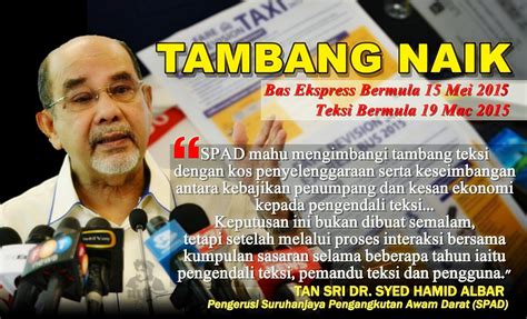 Sehubungan dengan itu, pemakaian kadar tambang teksi ini akan berkuat. SPAD Sahkan Kenaikan Tambang Teksi Dan Bas Ekspress ...