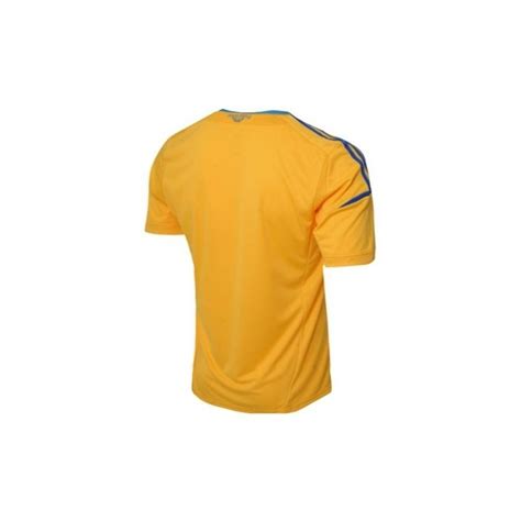 Die ukraine wird bei der fußball europameisterschaft mit einem trikot auflaufen, auf dem die umrisse ihrer heimat zu erkennen krim mit drin: Ukraine National Soccer Trikot Home Adidas 12/13 ...