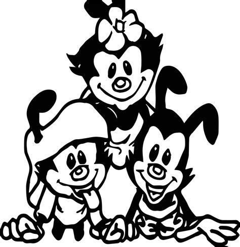 Animaniacs coloring page drawing 6 animaniacs coloring pages print and color com yakko page for kids free printable online coloringpages101 warners xcolorings warner family digital fan pack from hulu phone dot wakko coloringpages1001. cool Animaniacs Together Coloring Page | Coloring pages ...