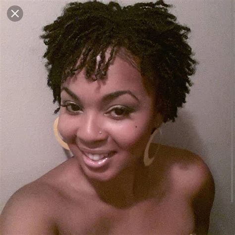Chocolate brown short hair with side part. short sisterlocks #sisterlocksstylesshort | Sisterlocks ...