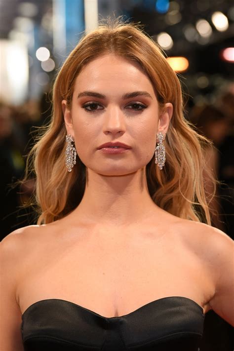 Actress on downton abbey @downtonabbey & cinderella @cinderellamovie. Lily James - 2018 British Academy Film Awards