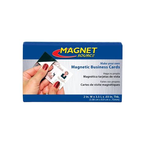 Perfect for fridges, cars, & more, these business card magnets are yours to design. Magnet Source Self-Adhesive Business Card Magnets ...
