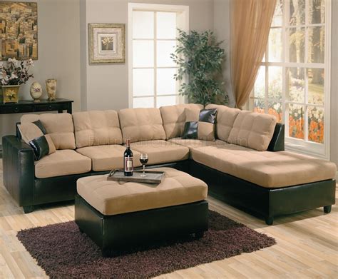 You'll receive email and feed alerts when new items arrive. Two-Tone Tan Microfiber & Dark Brown Faux Leather ...