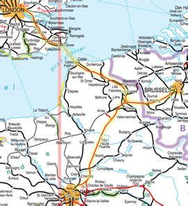 European rail general map eurostar network map. Eurostar Train Map London To Paris - Train Maps