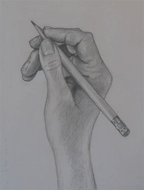 Why different grips offer you more scope to draw in different ways. Hand with pencil | Pencil drawings, How to draw hands ...