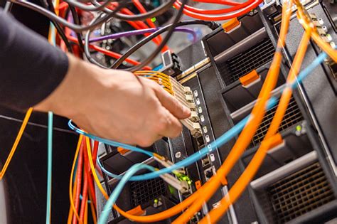We did not find results for: Male Technician Plugging Fiber Channel Network Cable In ...