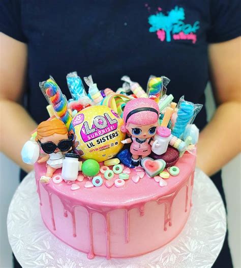 Birthday cakes are as american as apple pie. LOL Doll Overload - The Girl on the Swing