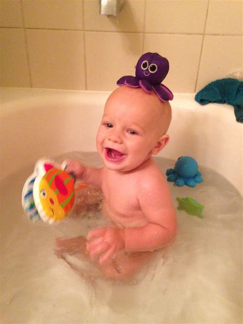 Very often he will urinate as soon as he touch after waiting a minute or two, transfer him to the bath. Bathtime | Baby boy, Bath time, Baby