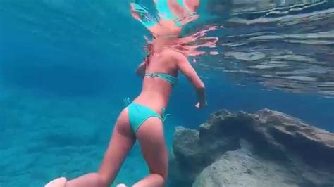 As the symbolic color of the sun, orange symbolizes nurture, growth, and creativity. GoPro:ShortClip - 720p - Beautiful lady swimming - slow ...