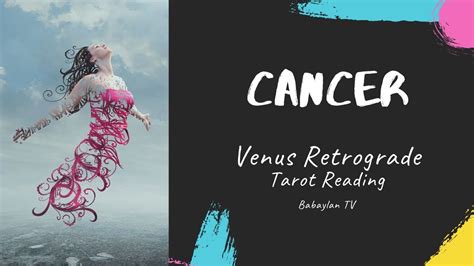 Sometimes you hold on to hurt feelings, and actively start to enact revenge on the. CANCER VENUS RETROGRADE | THE CHANGE THAT WILL MAKE THEM ...