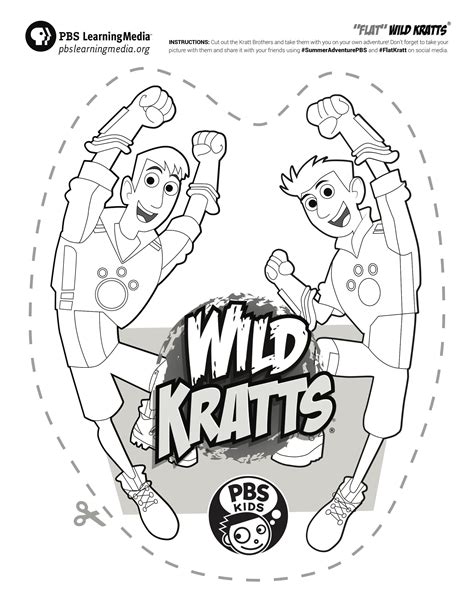 Wild kratts martin and cougar coloring pages. Download your "Flat Kratts!" | Pbs kids, Programming for ...