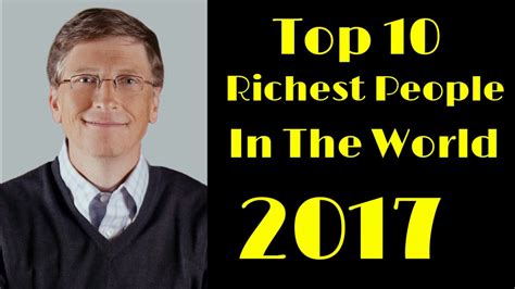 With a net worth of £1.35 bn, peter and fred done takes the second position on our list of top 10 richest men in manchester. Top 10 Richest people in the world 2017 | Bill Gates - YouTube