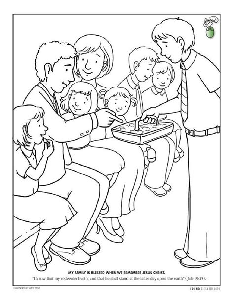 Download free lds coloring pages: Sacrament--Remembering Jesus FHE Lesson | Lds coloring ...