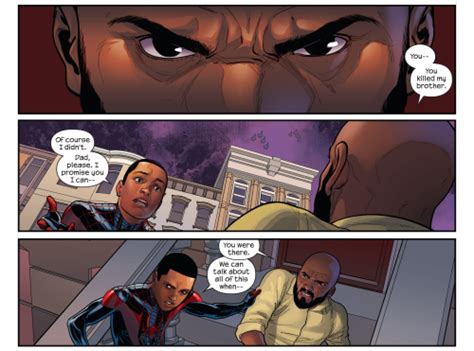 Aaron was severely injured by the blast and shredded a piece of miles' costume. Why Miles Morales Would Be a Good Choice for a Spider-Man ...