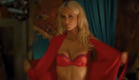 Zuzinka and her blond friend doing strip show. Kingsman 2 Golden Circle: Poppy Delevingne strips in sex ...