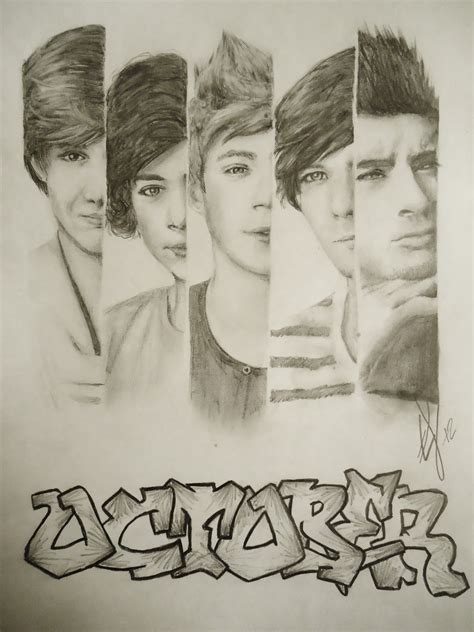 1d logo drawing by zaynmalik, see more drawings from other users and share your own art. 1D fever!!!