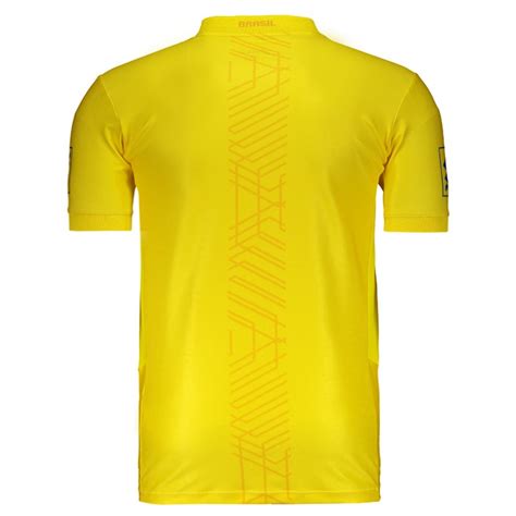 Camisa de ciclismo raglan time brasil branca r$ 190,90. Camisa Asics Brasil Vôlei CBV 2017 Amarela - FutFanatics