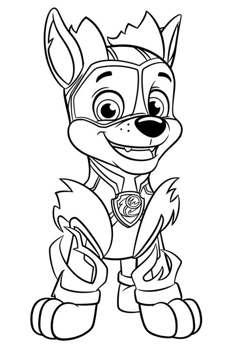 Mytopkid ausmalbilder unser team 6 welpen echte helden sind immer bereit zu helfen. Charged Up Chase Coloring Page