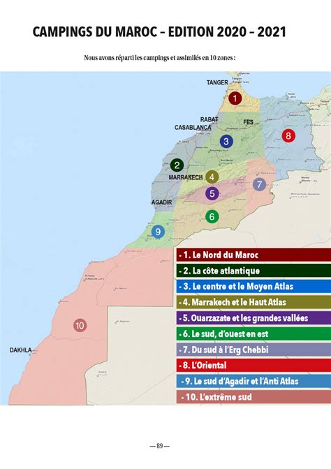 Frontière avec la mauritanie : Campings du Maroc 2020-2021 - Serre editeur