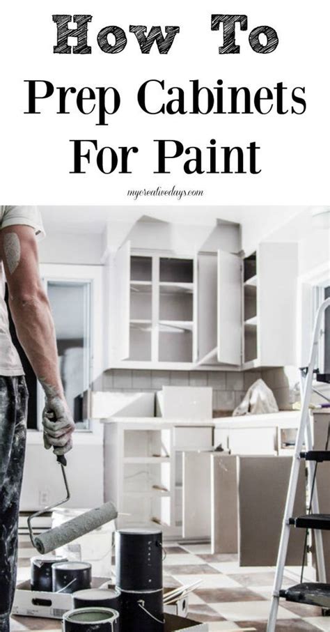 Purchase the appropriate supplies for your type of cabinets: How To Prep Cabinets For Paint in 2020 | Home improvement ...