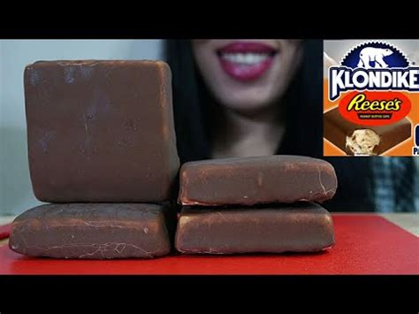 If you have dairy and or gluten allergies you are going to love this recipe. ASMR | Klondike Ice Cream Bars Reese's * CRUNCHY EATING ...