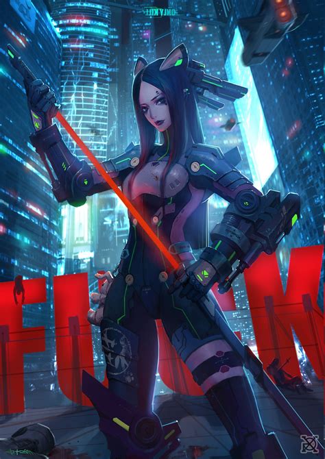 Available for hd, 4k, 5k pc, mac, desktop and mobile phones. anime Girls, Cyberpunk, Warrior Wallpapers HD / Desktop ...