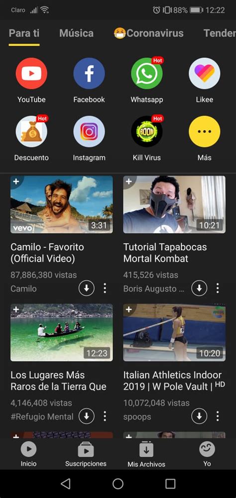 Free snaptube video downloader lets you download video and music from various sites to android. Descarga música y vídeos de una forma fácil y sencilla con ...