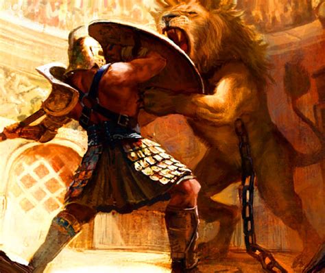 Gladiator games provided their owners and sponsors with expensive but effective opportunities to promote themselves while offering cheap and exciting. Duel between a gladiator and a lion in the Colosseum ...