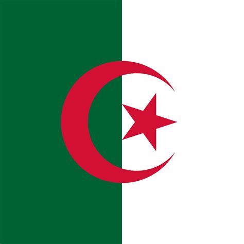 De halve maan was een oud grieks en byzantijns symbool. Vlag van Algerije - country flags