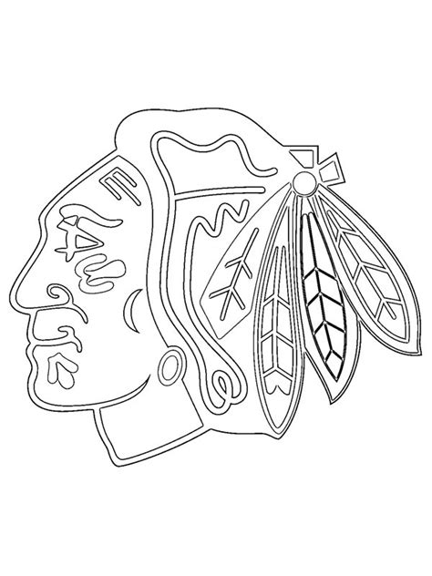 Select from 31479 printable crafts of cartoons nature animals bible and many more. colouring page Chicago Blackhawks | coloringpage.ca