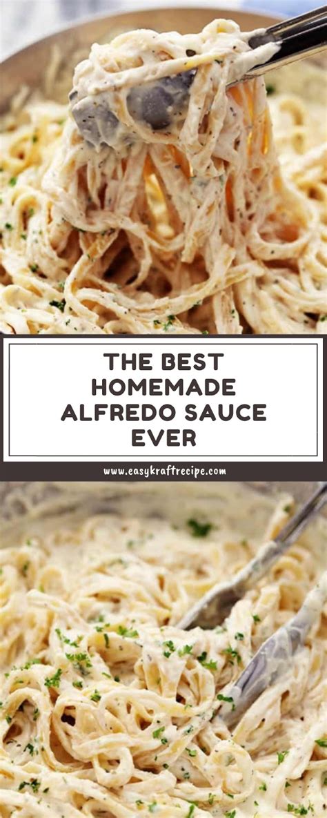 Maybe you would like to learn more about one of these? THE BEST HOMEMADE ALFREDO SAUCE EVER - Easy Kraft Recipes