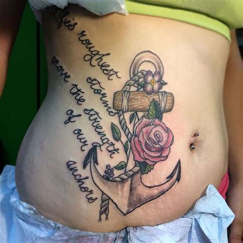 The tiny rose tattoo on breast for girl: 38 Best Female and Male Stomach Tattoos