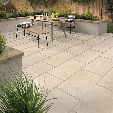 Packing information for marble tiles: Sandsend Beige Outdoor Porcelain Tile 900 X 450mm | Wickes ...