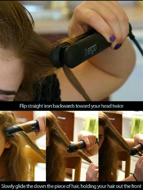 Try both to see what you like. How to: Curl Hair With a Flat Iron in 2020 | Curling hair ...